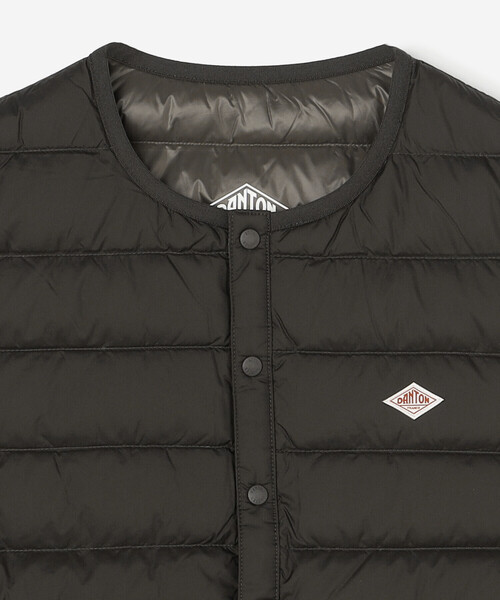 DANTON（ダントン）の「DANTON | インナーダウンベスト WOMEN（ダウンベスト・レディース・オフホワイト/ブラック/ブラック系その他・S/XS/M）」の6枚目の写真