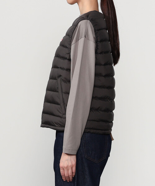 DANTON（ダントン）の「DANTON | インナーダウンベスト WOMEN（ダウンベスト・レディース・オフホワイト/ブラック/ブラック系その他・S/XS/M）」の15枚目の写真