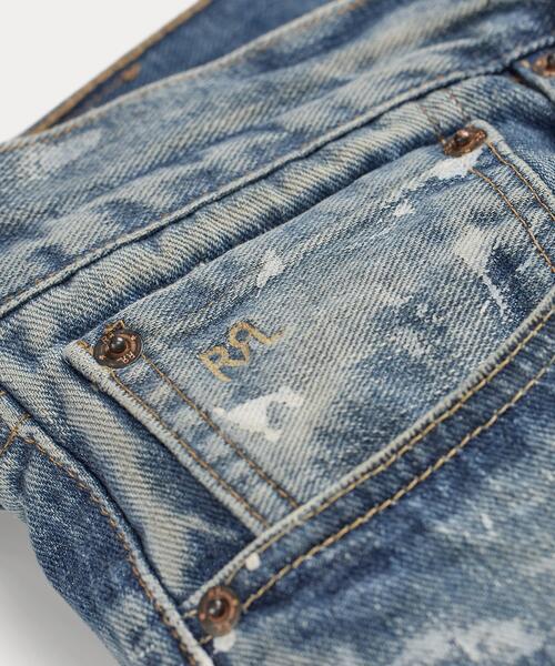 RRL(ダブル アール エル)の「ストレート フィット Fenimore ディストレスト ジーンズ(デニムパンツ・メンズ・ブルー・40/32/38/32/36/32/34/32/33/32/32/32/32/30/31/32/31/30/30/32/30/30/29/30/28/30)」の7枚目の写真