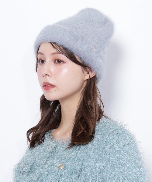 JILL by JILL STUART（ジルバイジルスチュアート）の「シャギーリブワッチ（ハット・レディース・グレー/ホワイト・FREE）」の7枚目の写真