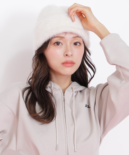 JILL by JILL STUART（ジルバイジルスチュアート）の「シャギーリブワッチ（ハット・レディース・グレー/ホワイト・FREE）」の10枚目の写真