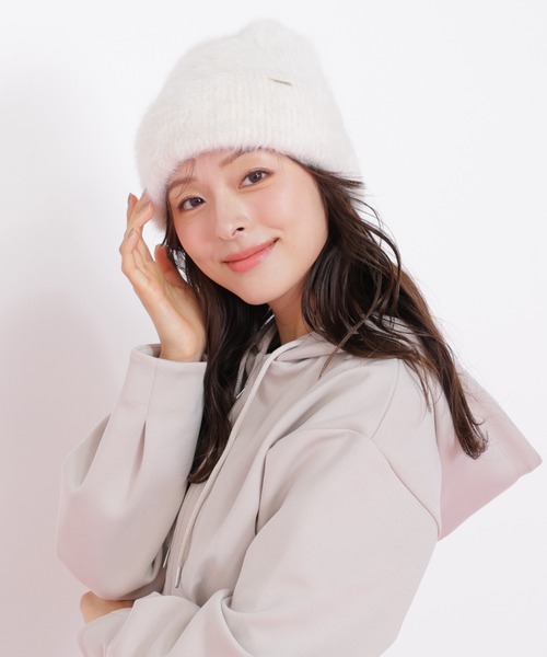 JILL by JILL STUART（ジルバイジルスチュアート）の「シャギーリブワッチ（ハット・レディース・グレー/ホワイト・FREE）」の11枚目の写真