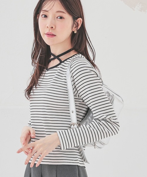 セール】ホルター付トップス（Tシャツ/カットソー）｜Honeys（ハニーズ