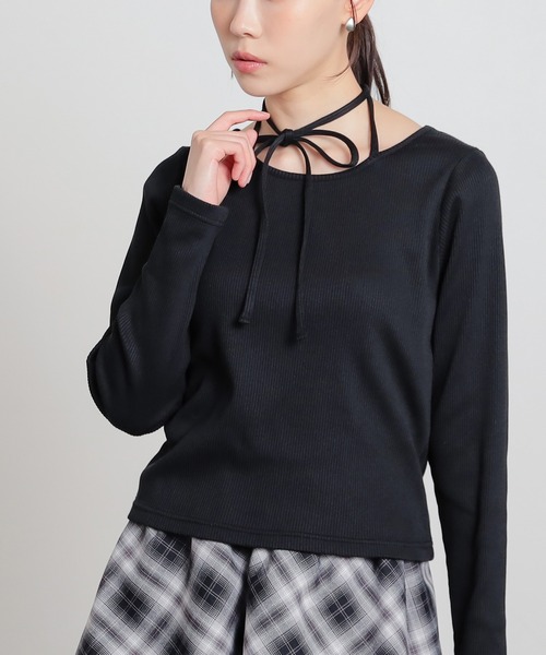 つーとん　レディース　GB S セール】ホルター付トップス（Tシャツ/カットソー）｜Honeys（ハニーズ