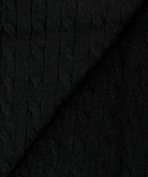 MAJESTIC LEGON（マジェスティックレゴン）の「バイカラーケーブルニットカーデ（カーディガン/ボレロ・レディース・ブラック/グレー/ピンク/アイボリー・MEDIUM）」の20枚目の写真