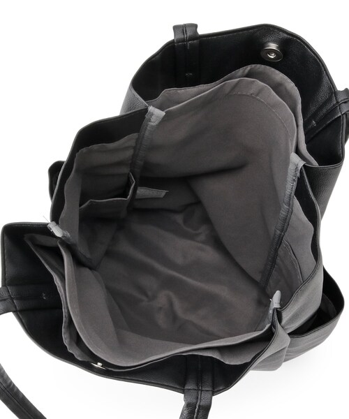 ITS'DEMO（イッツデモ）の「【A4対応／8色】収納上手になれるトート（トートバッグ・レディース・シルバー/ブラック系/ブロンズ/ボルドー/ブラック/ブルー/グレー/ダークグレー・00）」の20枚目の写真