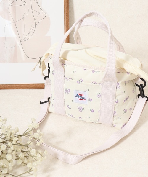 JEMORGAN（ジェーイーモーガン）の「JEMORGAN 花柄ミニトート（トートバッグ・レディース・その他/サックスブルー/ラベンダー・FREE）」の3枚目の写真