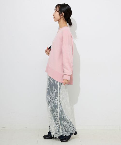 SLOBE IENAウォッシャブルスムースニットプルオーバー ウォッシャブルウールスムースプルオーバー（ニット／セーター