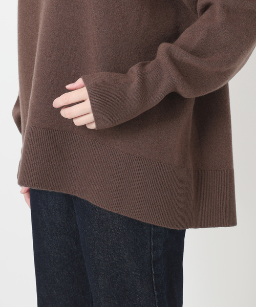 セットアップ対応可/追加》ウォッシャブルスムース クルーネックプル