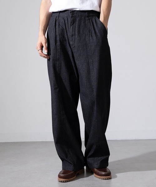 MAGASIN DE MODE Brew(マガジンデモードブリュー)の「【MAGASIN DE MODE Brew】センタータック デニムパンツ 820782 WINS ウエストゴム付・調整可能(デニムパンツ・メンズ・ブルー/ブラック・L/M)」の1枚目の写真