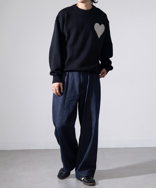 MAGASIN DE MODE Brew(マガジンデモードブリュー)の「【MAGASIN DE MODE Brew】センタータック デニムパンツ 820782 WINS ウエストゴム付・調整可能(デニムパンツ・メンズ・ブルー/ブラック・L/M)」の14枚目の写真