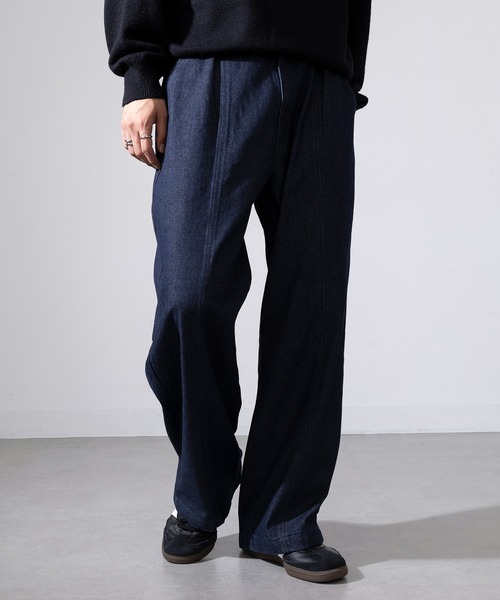 MAGASIN DE MODE Brew(マガジンデモードブリュー)の「【MAGASIN DE MODE Brew】センタータック デニムパンツ 820782 WINS ウエストゴム付・調整可能(デニムパンツ・メンズ・ブルー/ブラック・L/M)」の10枚目の写真