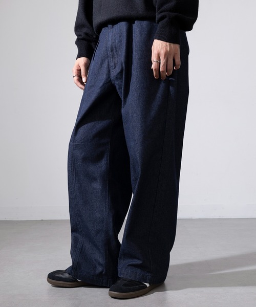 MAGASIN DE MODE Brew(マガジンデモードブリュー)の「【MAGASIN DE MODE Brew】センタータック デニムパンツ 820782 WINS ウエストゴム付・調整可能(デニムパンツ・メンズ・ブルー/ブラック・L/M)」の11枚目の写真