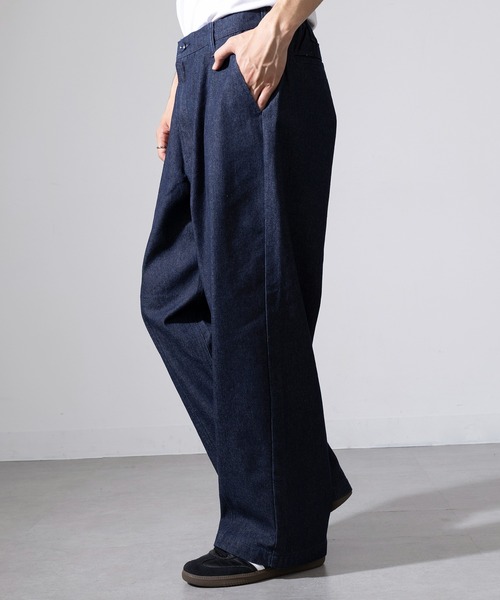 MAGASIN DE MODE Brew(マガジンデモードブリュー)の「【MAGASIN DE MODE Brew】センタータック デニムパンツ 820782 WINS ウエストゴム付・調整可能(デニムパンツ・メンズ・ブルー/ブラック・L/M)」の12枚目の写真