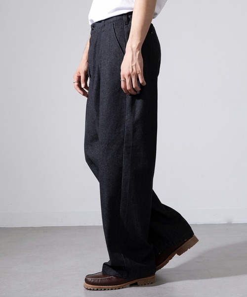 MAGASIN DE MODE Brew(マガジンデモードブリュー)の「【MAGASIN DE MODE Brew】センタータック デニムパンツ 820782 WINS ウエストゴム付・調整可能(デニムパンツ・メンズ・ブルー/ブラック・L/M)」の6枚目の写真