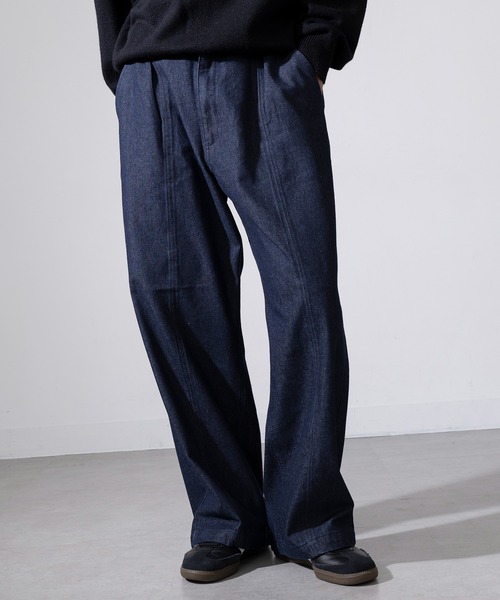 MAGASIN DE MODE Brew(マガジンデモードブリュー)の「【MAGASIN DE MODE Brew】センタータック デニムパンツ 820782 WINS ウエストゴム付・調整可能(デニムパンツ・メンズ・ブルー/ブラック・L/M)」の18枚目の写真