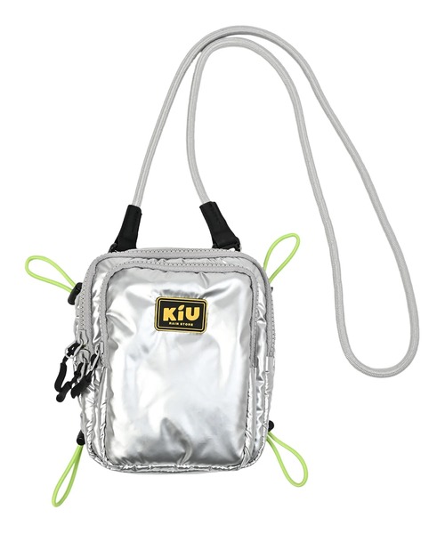 KiU(キウ)の「KiU/キウ ショルダーバッグ パフィーミニクロスバッグ K485(ショルダーバッグ・メンズ・シルバー/ブラック/サックスブルー・FREE)」の14枚目の写真