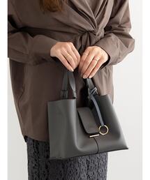 フラップミニトートバッグ