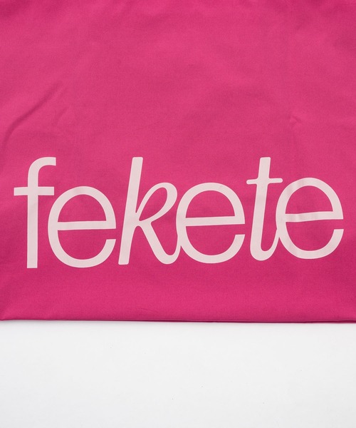 FEKETE（フェケテ）の「fekete big tote bag / feketeロゴビッグトートバッグ（トートバッグ・レディース・ブラック/ピンク・FREE）」の18枚目の写真