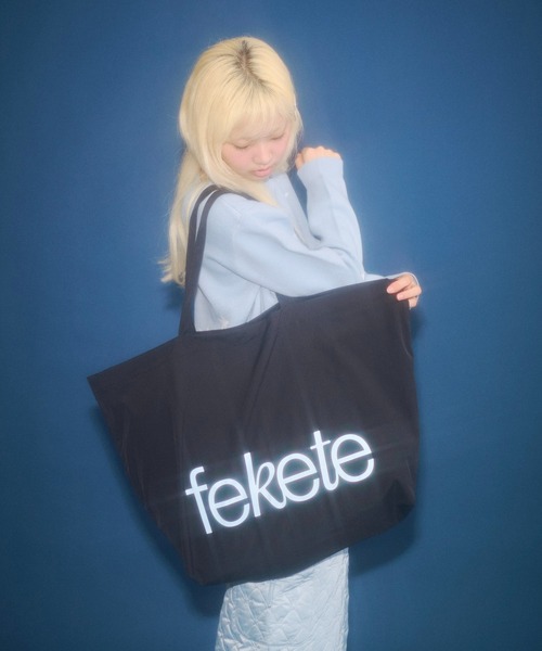 セール】fekete big tote bag / feketeロゴビッグトートバッグ（トート