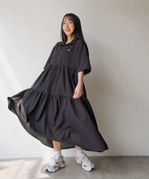 にこちゃん パルティクラール 黒のロングワンピース PO-4455 にこ