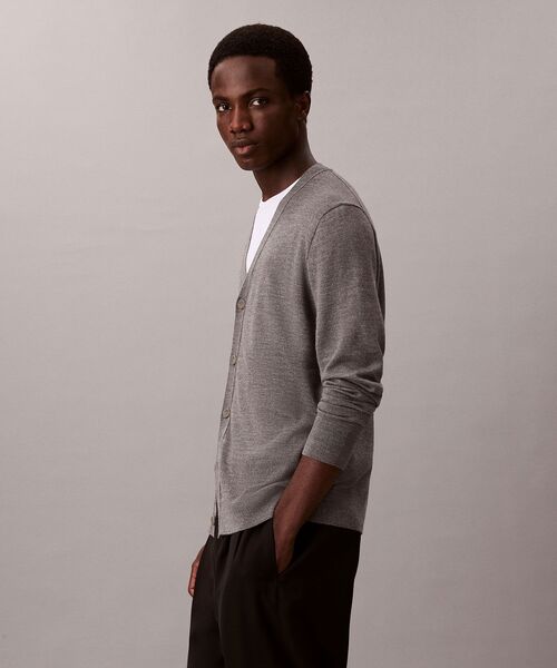 Calvin Klein（カルバン・クライン）の「カーディガン（カーディガン/ボレロ・メンズ・ブラック/グレー・L/M/S）」の3枚目の写真