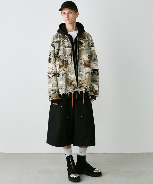 セール】AIVER カモボロコーチジャケット（ミリタリージャケット