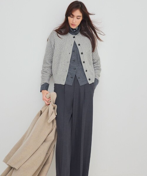 ウールミルドジャージー シャツ（シャツ/ブラウス）｜23区（ニジュウ