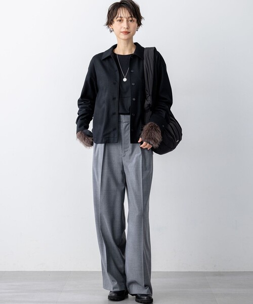 ウールミルドジャージー シャツ（シャツ/ブラウス）｜23区（ニジュウ