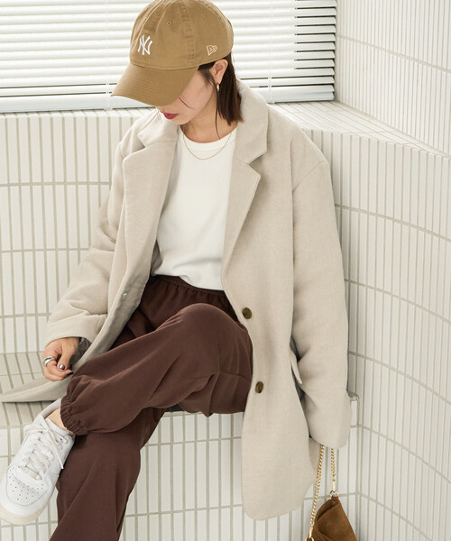 セール】限定展開 ダブルフェイス テーラード ジャケット コート