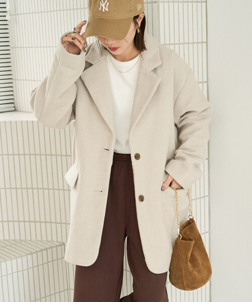 セール】限定展開 ダブルフェイス テーラード ジャケット コート