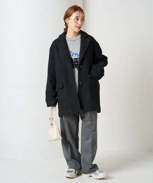 セール】限定展開 ダブルフェイス テーラード ジャケット コート