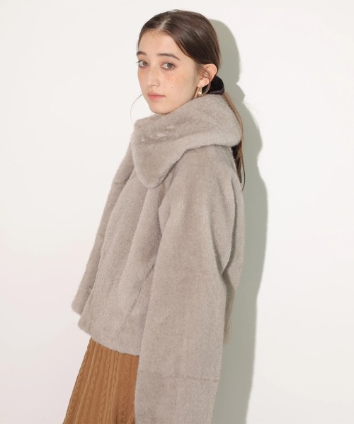 ワイドカラーファーコート（ダウンジャケット/コート）｜Rirandture