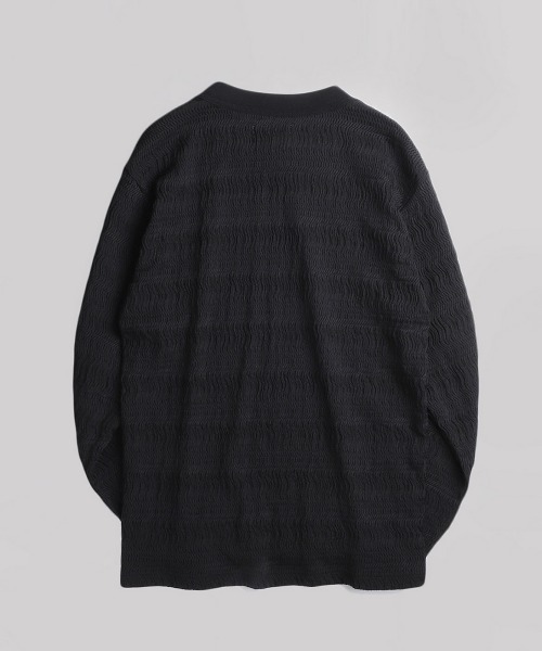 BALLAST ARK（バラストアーク）の「BALLAST ARK / バラストアーク：Russel L/S Tee：BA12-CS01[AST]（Tシャツ/カットソー・メンズ・ブラック/ホワイト系その他・L/M）」の4枚目の写真