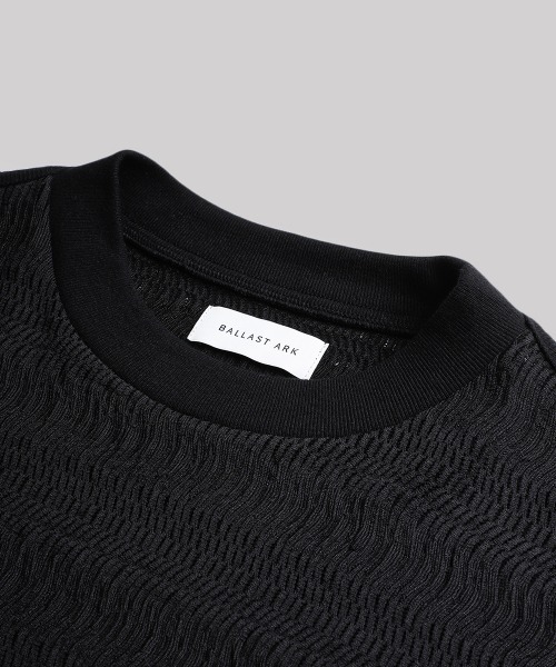 BALLAST ARK（バラストアーク）の「BALLAST ARK / バラストアーク：Russel L/S Tee：BA12-CS01[AST]（Tシャツ/カットソー・メンズ・ブラック/ホワイト系その他・L/M）」の5枚目の写真
