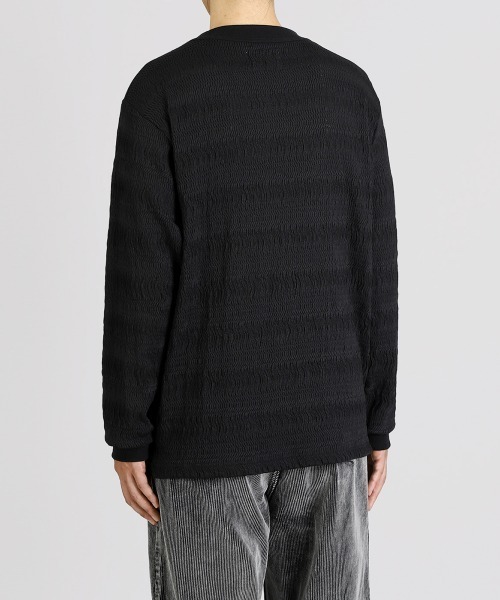 BALLAST ARK（バラストアーク）の「BALLAST ARK / バラストアーク：Russel L/S Tee：BA12-CS01[AST]（Tシャツ/カットソー・メンズ・ブラック/ホワイト系その他・L/M）」の12枚目の写真