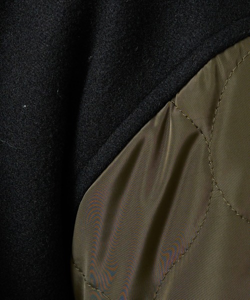 NOMINE（ノミネ）の「【NOMINE】袖キルティングステンカラーコート（ステンカラーコート・レディース・カーキ/ブラック/キャメル・フリー）」の22枚目の写真