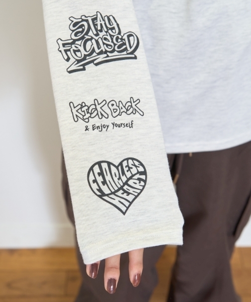 LOVETOXIC(ラブトキシック)の「【LTXC/速乾】ルーズTシャツレイヤードセット(アンサンブル・キッズ・ブラック/オフホワイト/パープル・130cm/S:140cm/M:150cm/L:160cm)」の10枚目の写真