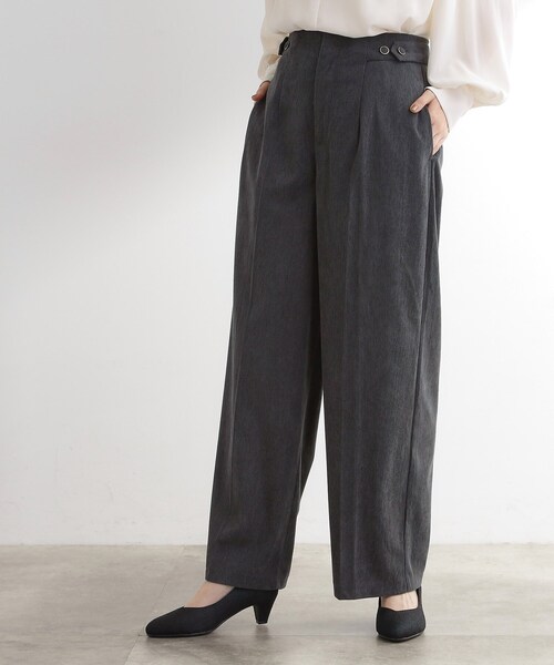 grove（グローブ）の「コーデュロイワイドパンツ（その他パンツ・レディース・チャコールグレー/こしょう色系・02/03/01/04/05）」の2枚目の写真