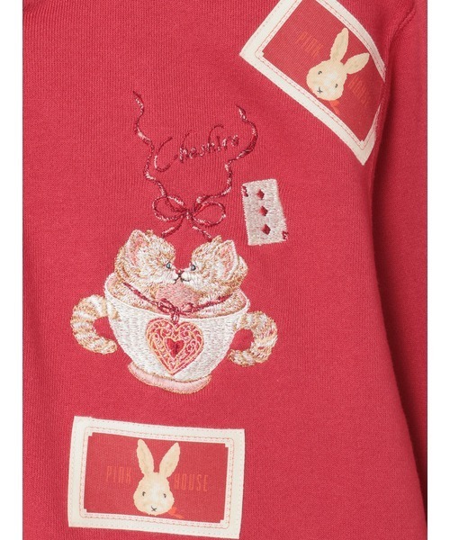 PINK HOUSE（ピンクハウス）の「TWINS CHESHIRE刺繍パーカー（パーカー
