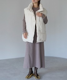 TRIANGLE PALETTE（トライアングルパレット）の「長袖リブフレアワンピース（ワンピース）」