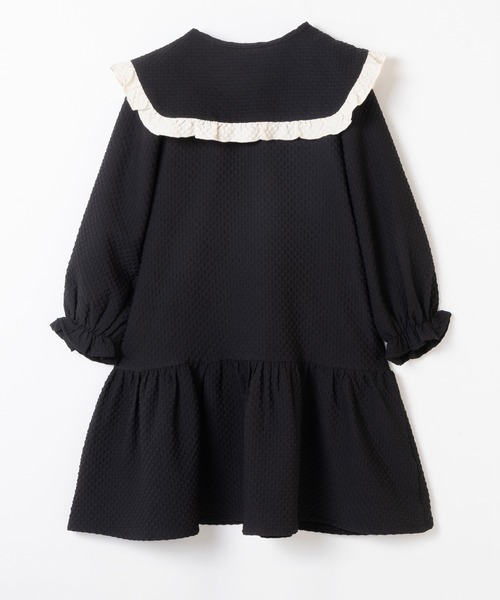 ever closet(エバークローゼット)の「裾フリルワンピース(ワンピース・キッズ・ライトベージュ/ブラック・110cm/100cm/140cm/130cm/120cm/90cm)」の16枚目の写真