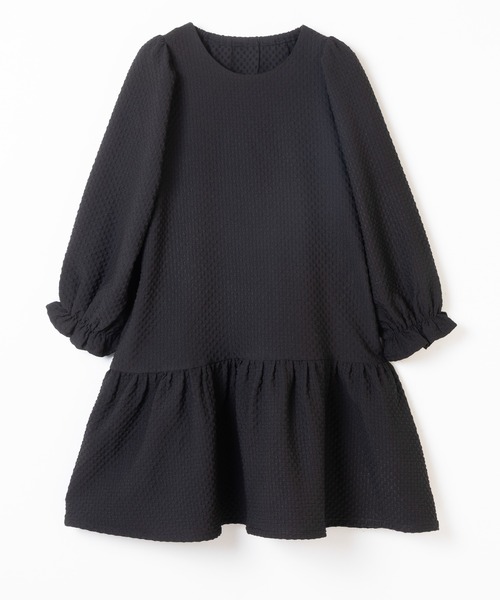 ever closet(エバークローゼット)の「裾フリルワンピース(ワンピース・キッズ・ライトベージュ/ブラック・110cm/100cm/140cm/130cm/120cm/90cm)」の17枚目の写真