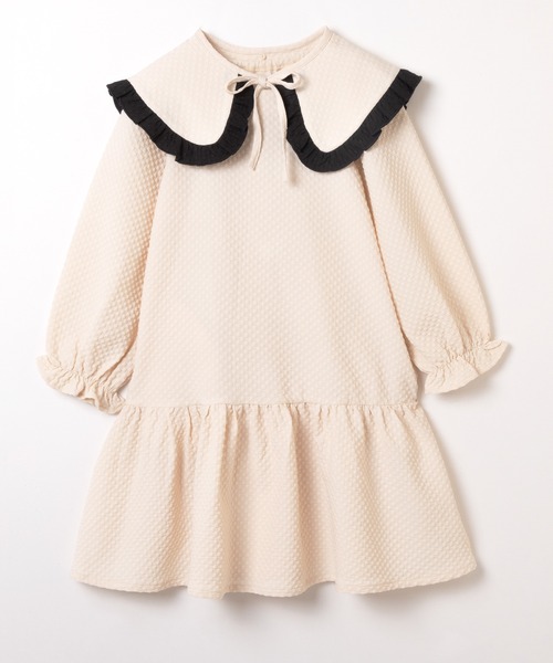 ever closet(エバークローゼット)の「裾フリルワンピース(ワンピース・キッズ・ライトベージュ/ブラック・110cm/100cm/140cm/130cm/120cm/90cm)」の19枚目の写真