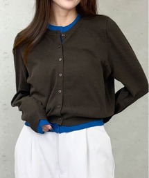 Per sist ence | レイヤード配色ニットカーディガン(カーディガン/ボレロ)