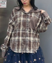 キャンディストリッパー シャツ ブラウス★PRETEND CHECK シャツ Candy Stripper シャツ ブラウス PRETEND CHECK : ZOZOTOWN