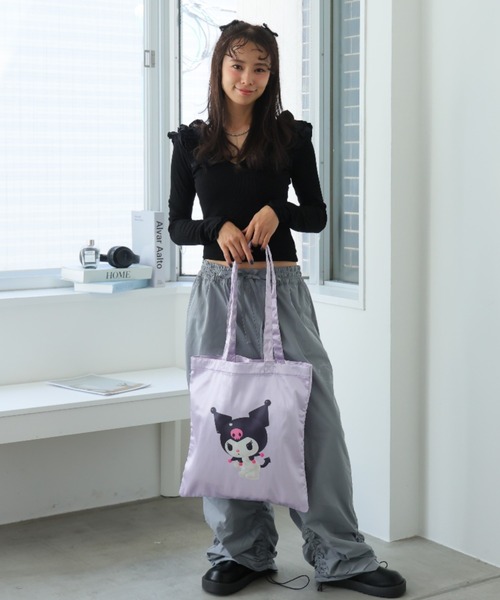 sanrio(サンリオ)の「サンリオ サテントート(トートバッグ・レディース・ピンク/ライトパープル/ライトピンク/スカイブルー・FREE)」の14枚目の写真