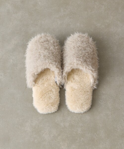 BIRTHDAY BAR（バースデイバー）の「ボアルームシューズ（ルームシューズ/スリッパ・レディース・アイボリー/ブルー・0）」の9枚目の写真