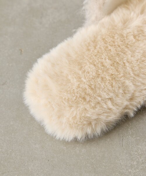 BIRTHDAY BAR（バースデイバー）の「ボアルームシューズ（ルームシューズ/スリッパ・レディース・アイボリー/ブルー・0）」の13枚目の写真