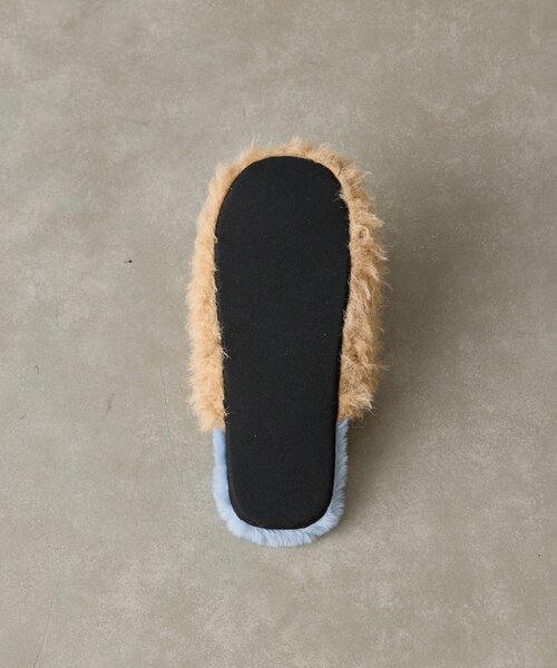 BIRTHDAY BAR（バースデイバー）の「ボアルームシューズ（ルームシューズ/スリッパ・レディース・アイボリー/ブルー・0）」の3枚目の写真